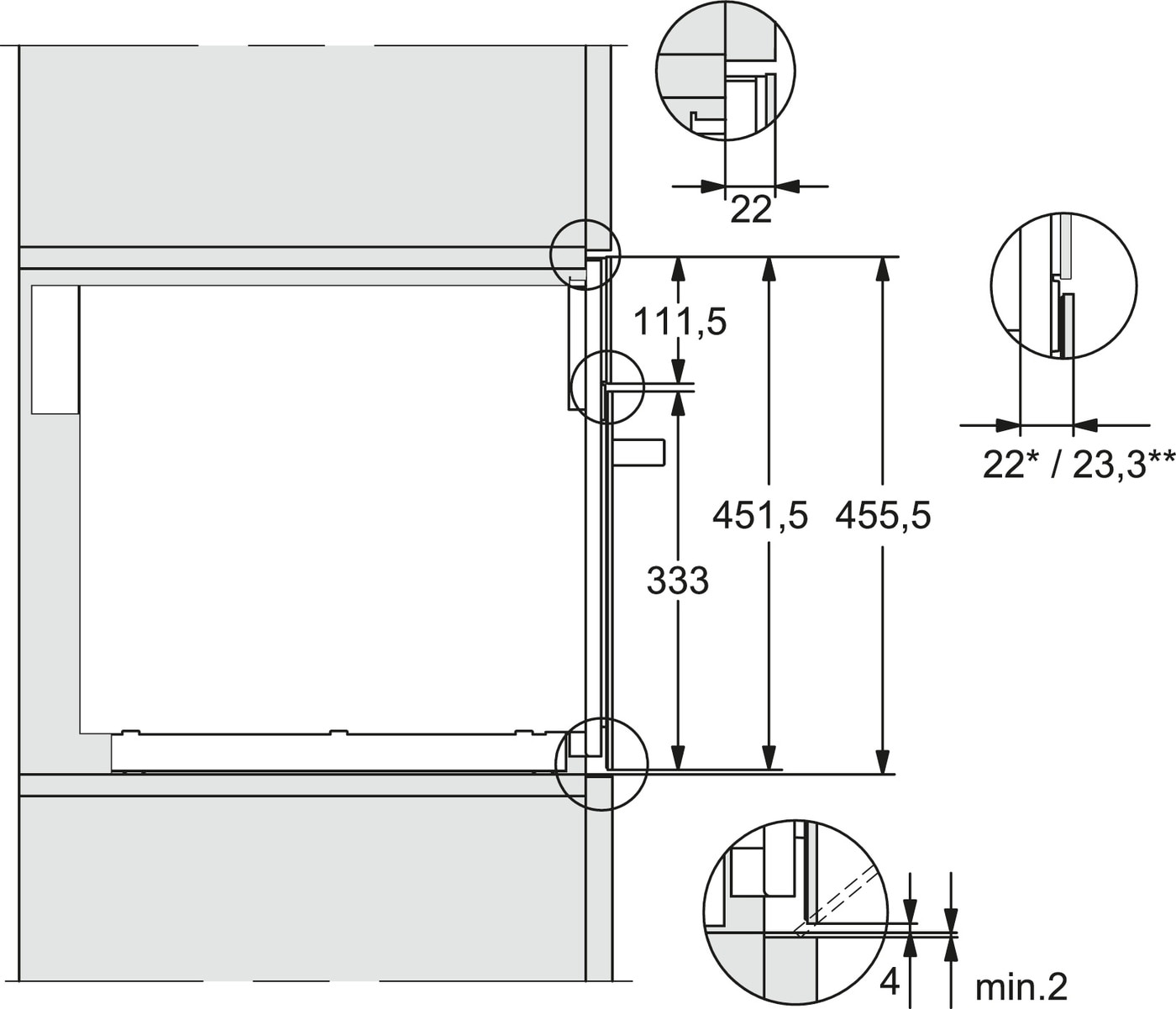 Micro-ondas Encastrável Miele M 7140 TC DirectSensor S de 900 W e Capacidade para 46 Litros - Aço Inox Aço inoxidável-4