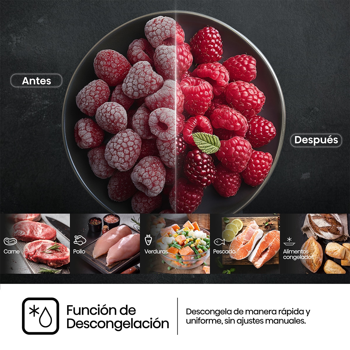 Microondas Hisense 29 litros, sin grill - H29MOBS9H Negro-7
