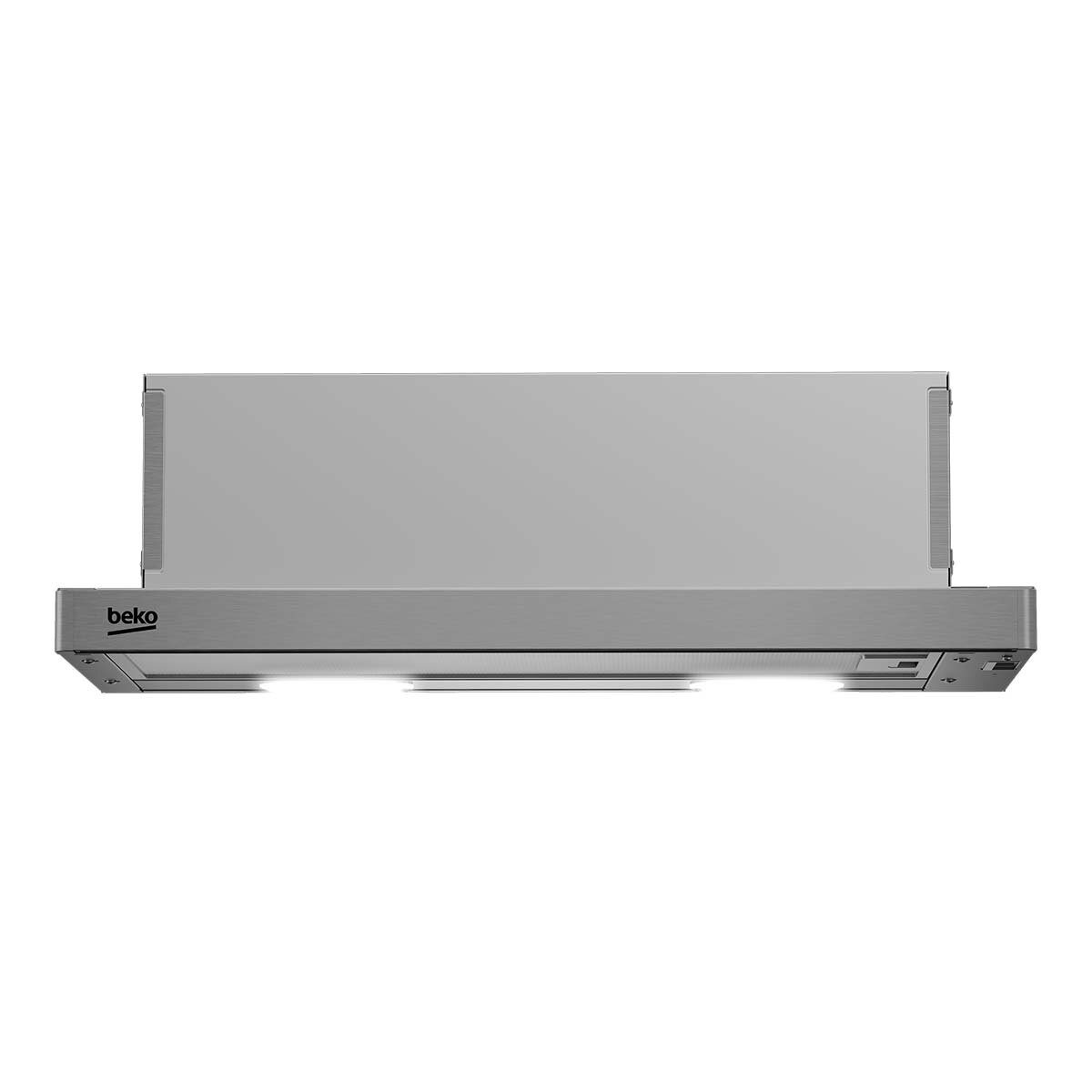 Campana telescópica Beko 3 niveles de potencia - CTB 6250 X Inox antihuellas-1