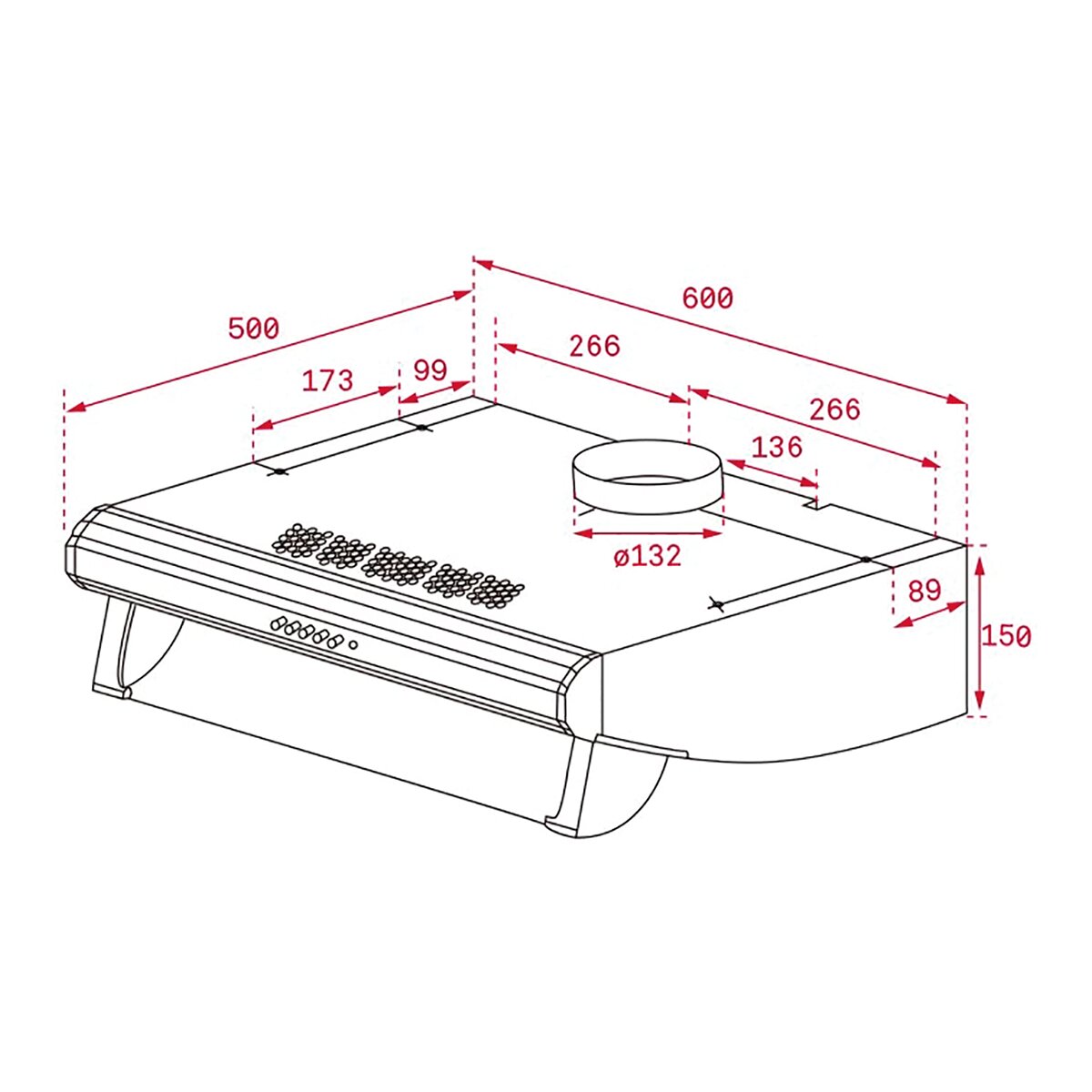 Exaustor Convencional Teka C 6420 S com 3 Velocidades e de 60 cm - Inox Inox-2