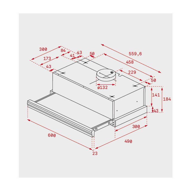 Exaustor Telescópico Encastrável Teka CNL 6415 S Motor EcoPower de 3 Velocidades e 60 cm - Inox Inox-2