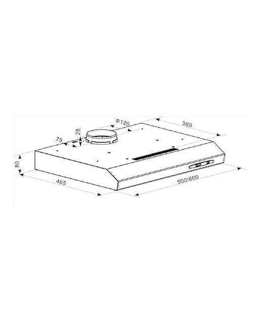 Campana convencional Candy 3 niveles de potencia - CFT610/5S/1 - Silver Silver-5