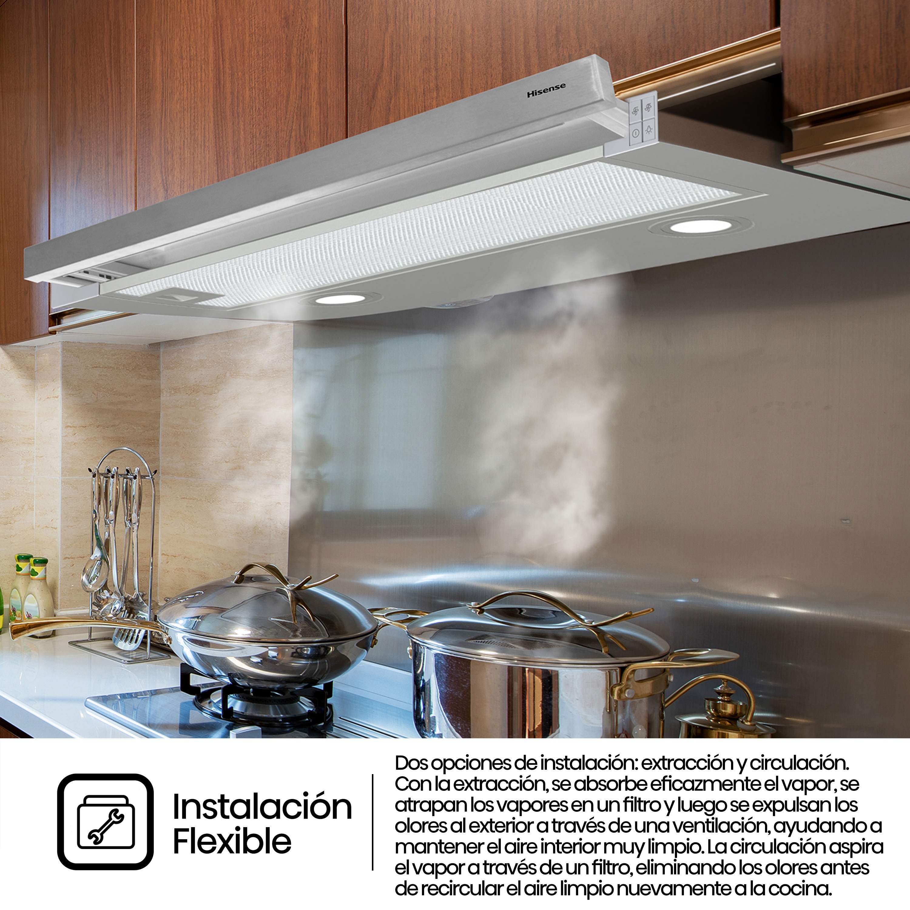 Campana telescópica Hisense 3 velocidades - CH6TL4BX Inox-6