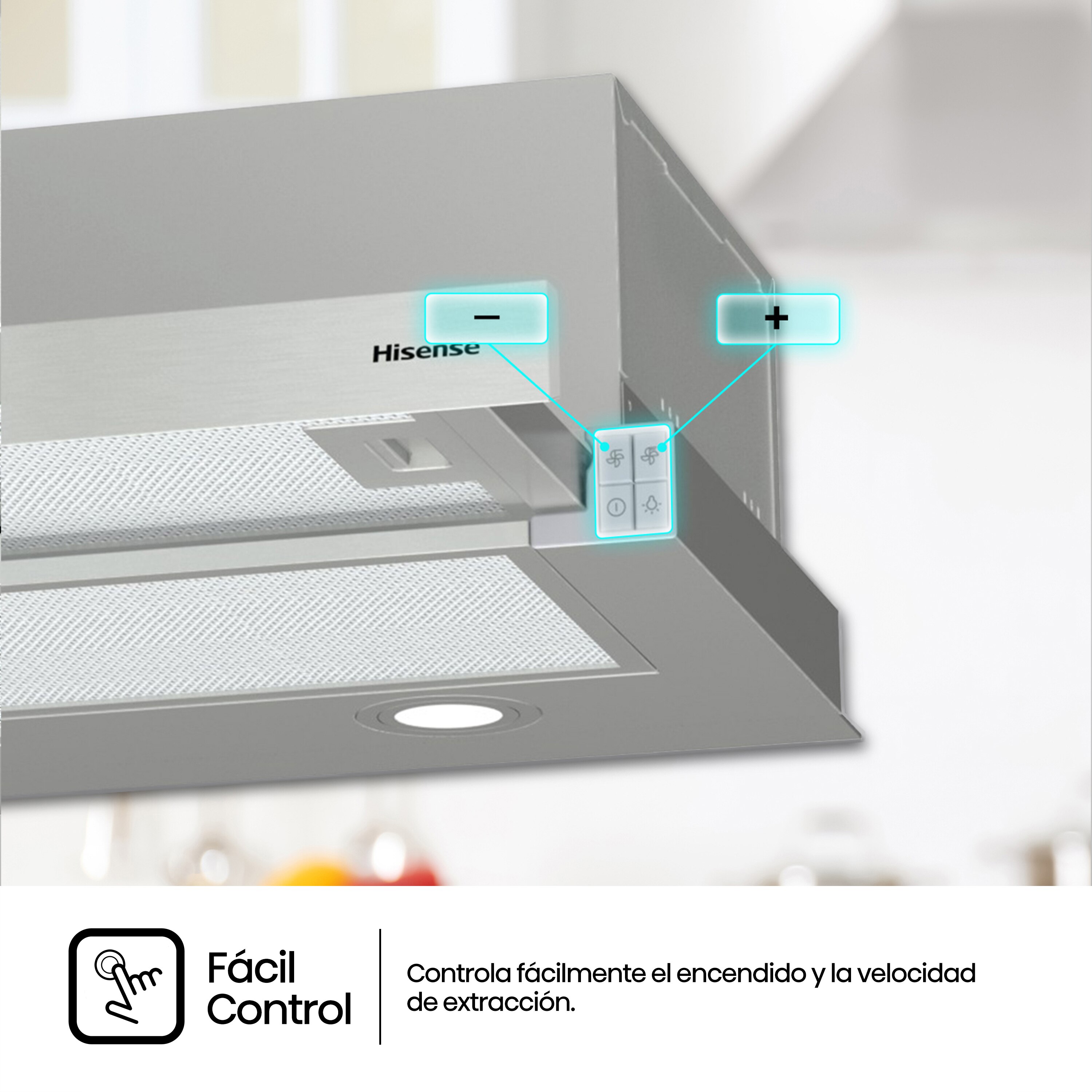 Campana telescópica Hisense 3 velocidades - CH6TL4BX Inox-10