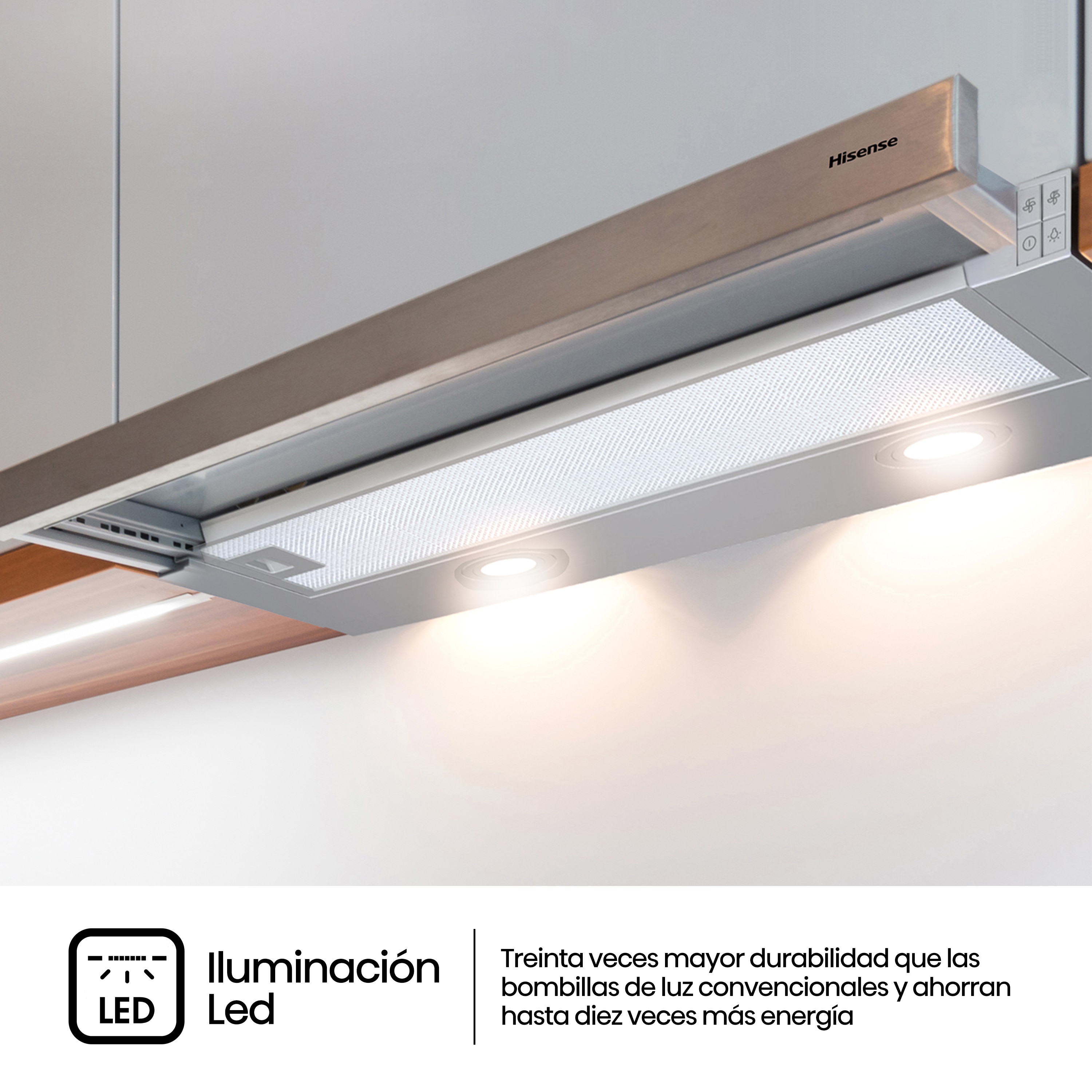 Campana telescópica Hisense 3 velocidades - CH6TL4BX Inox-11