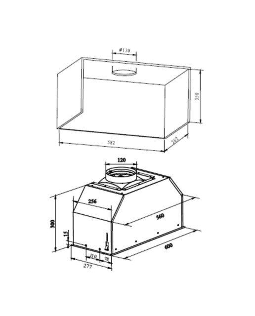 Exaustor de Filtragem Fagor 3AF3-6120X de 3 Velocidades e de 60 cm - Inox Inox-2