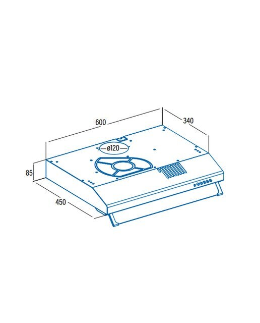Exaustor Convencional Cata LF-2060 WH com 3 Níveis de Extração e de 60 cm - Branco Branco-2