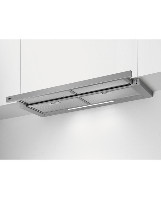 Exaustor Telescópico Encastrável AEG 6000 ExtractionTech DPE5960M de 4 Velocidades e 90 cm - Inox Anti dedadas Inox anti marcas-3
