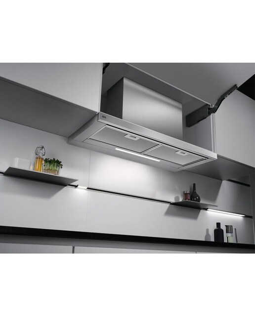 Exaustor Telescópico Encastrável AEG 6000 ExtractionTech DPE5960M de 4 Velocidades e 90 cm - Inox Anti dedadas Inox anti marcas-4