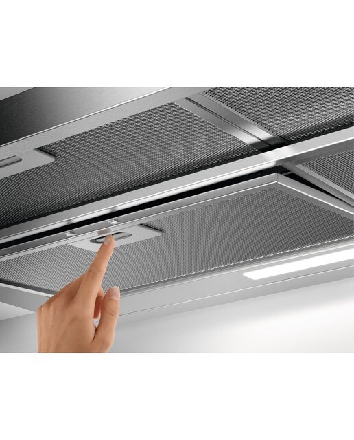 Exaustor Telescópico Encastrável AEG 6000 ExtractionTech DPE5960M de 4 Velocidades e 90 cm - Inox Anti dedadas Inox anti marcas-7