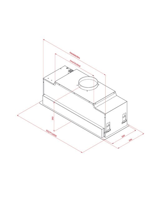 Exaustor de Teto Encastrável Teka GFL 87760 EOS de 3 velocidades + Intensiva e de 83,6 cm - Inox Aço inoxidável-2