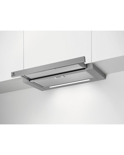Campana telescópica Electrolux con 3 niveles de pontencia -LFP416X Acero Inox-9