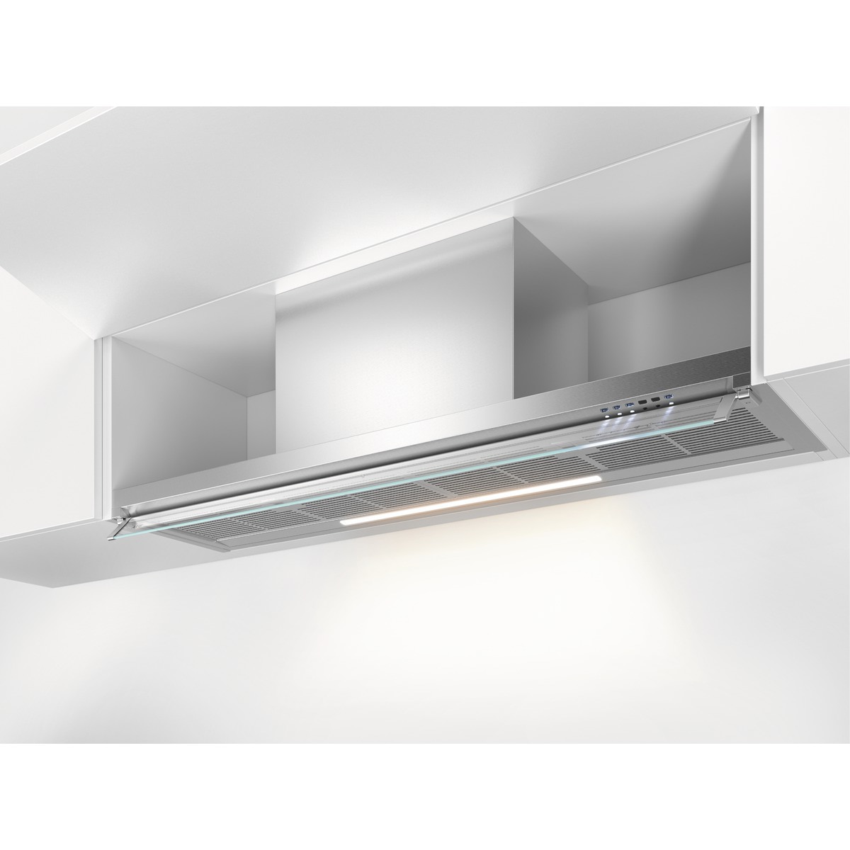 Campana extractora integrada AEG con 3 velocidades + intensiva - GDE682HM Inox antihuellas-3