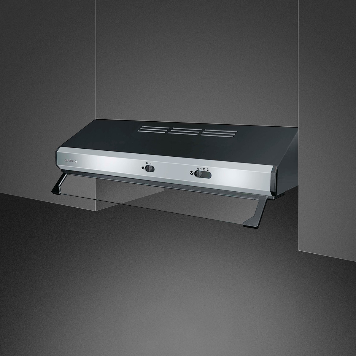 Campana convencional Smeg 3 velocidades - KSEC61XE3 Acero / Negro-2