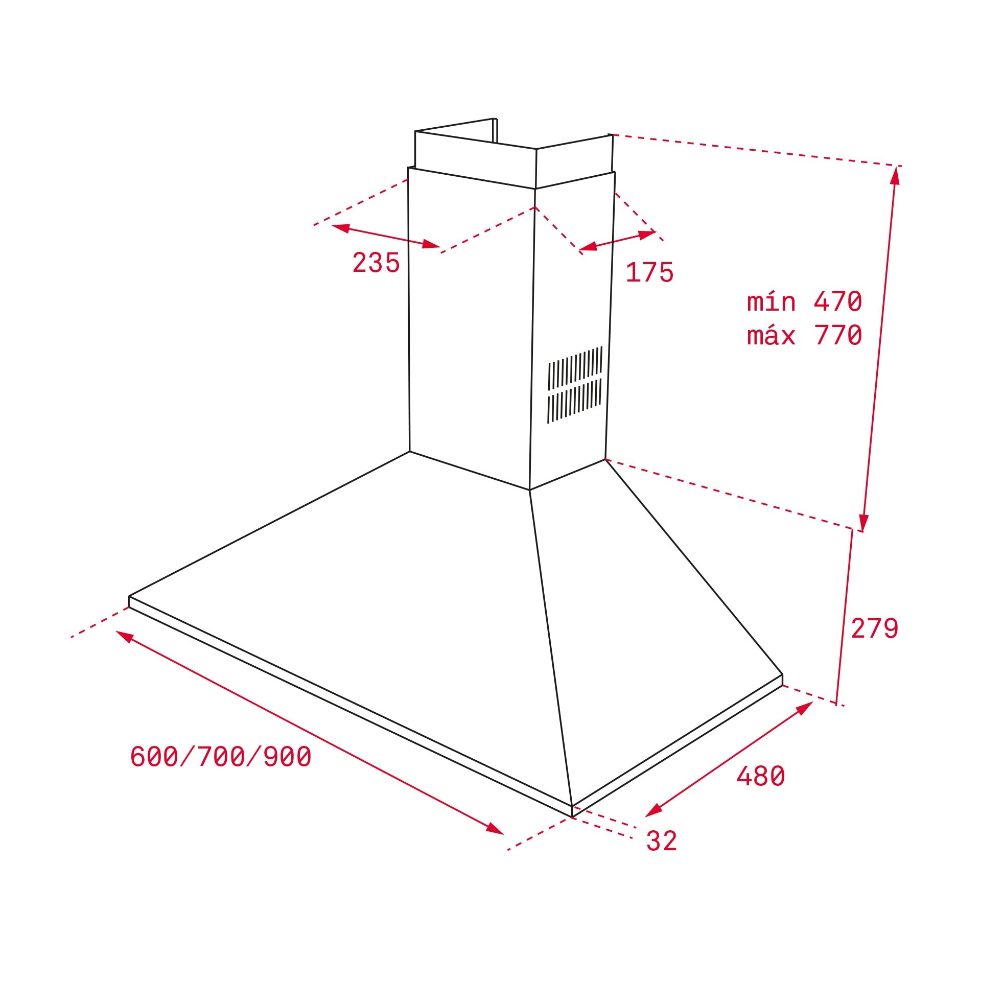 Exaustor de Parede Teka DBB 60 INOX de 3 Velocidades e de 60 cm - Inox Inox-2