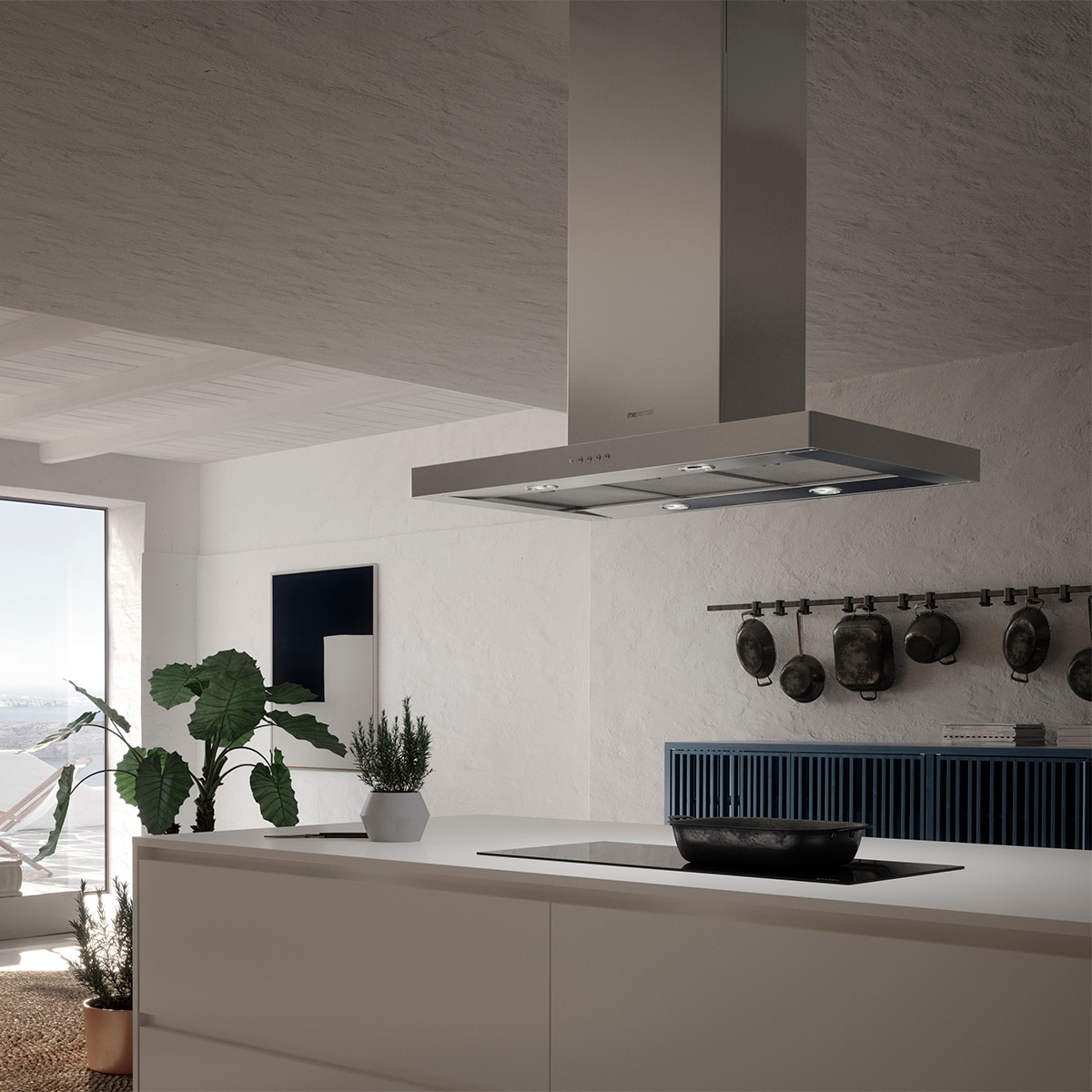 Campana isla Mepamsa 3 velocidades - Stilo Isla 90 Inox Inox-3