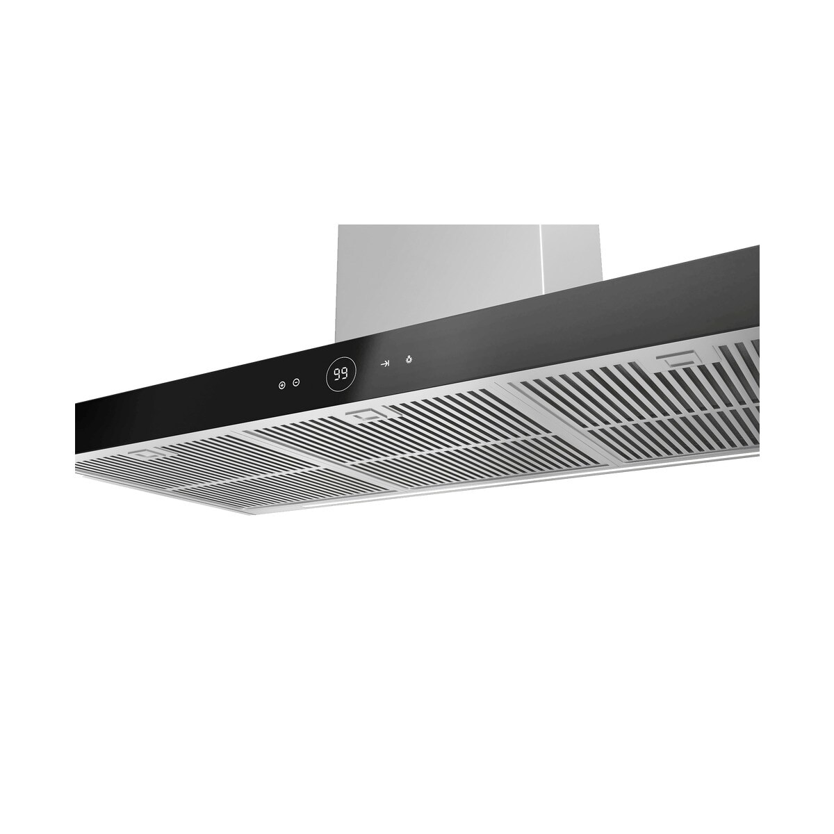 Exaustor de Parede Teka PERFECT A4 DLH 985 T Touch Control e Motor EcoPower com 4 Velocidades e de 90 cm - Vidro Preto Aço inoxidável-2