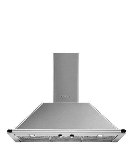 Campana decorativa Smeg 3 velocidad + intensiva - KTR90XE Acero Inox-1