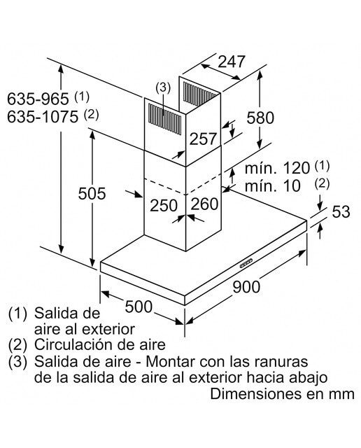 Exaustor de Parede Siemens iQ300 LC97BHM50 com 4 Velocidades e de 90 cm - Inox Inox-2