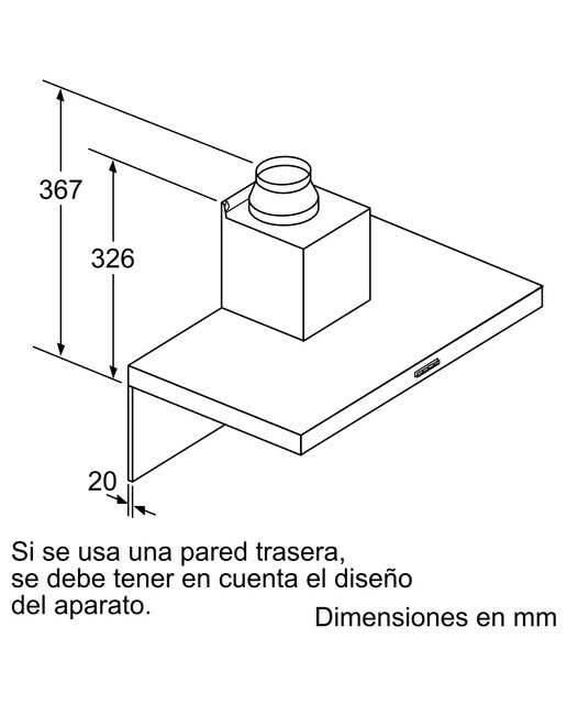Exaustor de Parede Siemens iQ300 LC67BHM50 com Controlo Eletrónico e de 60 cm - Inox e Preto Inox/Preto-2