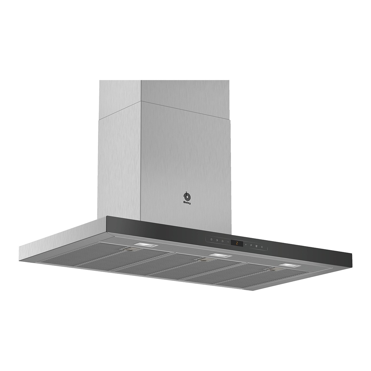 Campana decorativa Balay 5 niveles de extracción - 3BC998HNC Cristal negro-1
