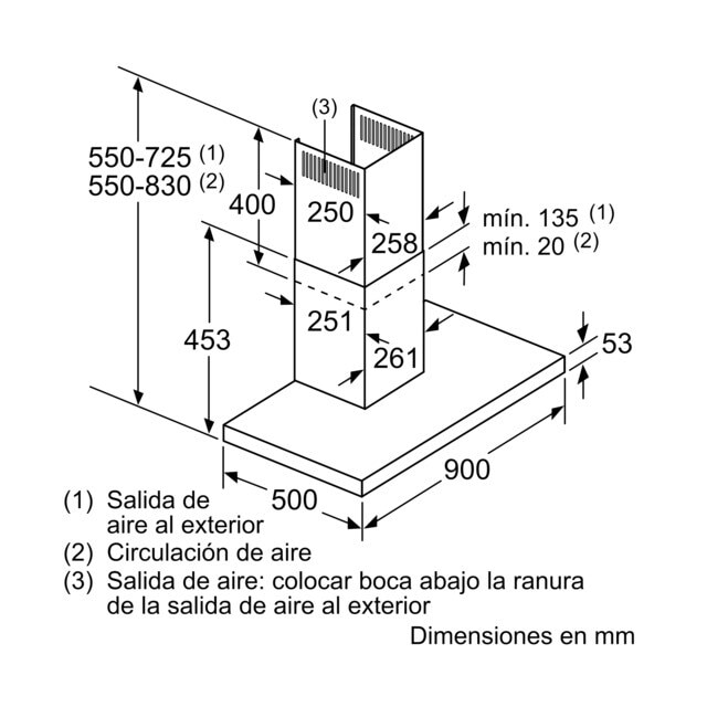 Exaustor de Parede Balay Design Box 3BC095MX com 3 Velocidades e de 90 cm - Inox Inox-2