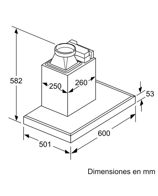 Exaustor de Parede Balay Design Box 3BC065MX com 3 Velocidades e de 60 cm - Inox Aço inoxidável-2