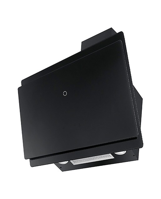 Imagen 0 de Campana decorativa Mepamsa aspiración perimetral e inferior - Luna Plus cristal negro 70