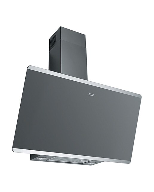 Campana decorativa Franke aspiración perimetral Evo Plus- FPJ 825 V BK/SS - Cristal negro Cristal negro-1