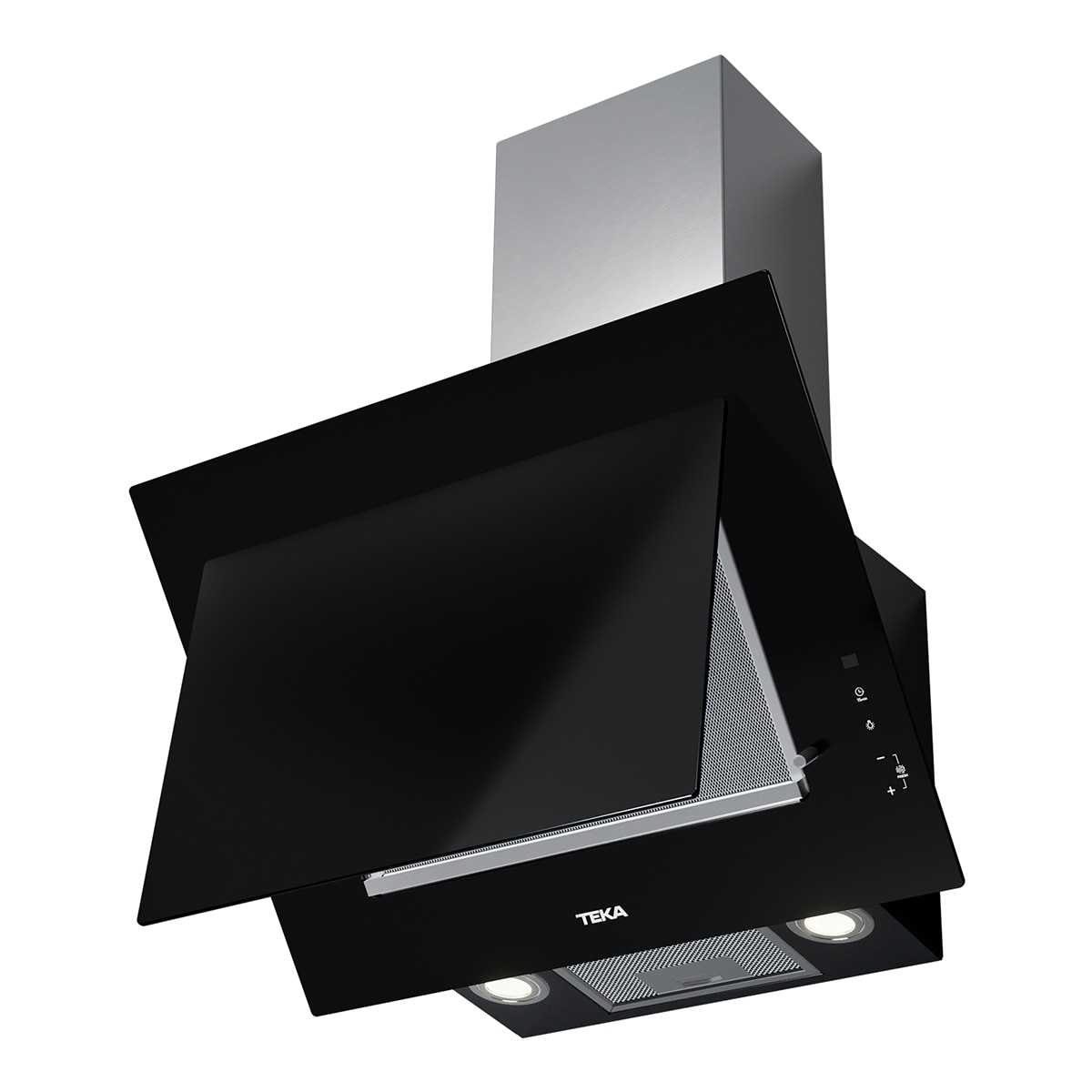 Campana decorativa Teka sistema de aspiración perimetral - DVT 68660 TBSBK - Cristal negro Cristal negro-2