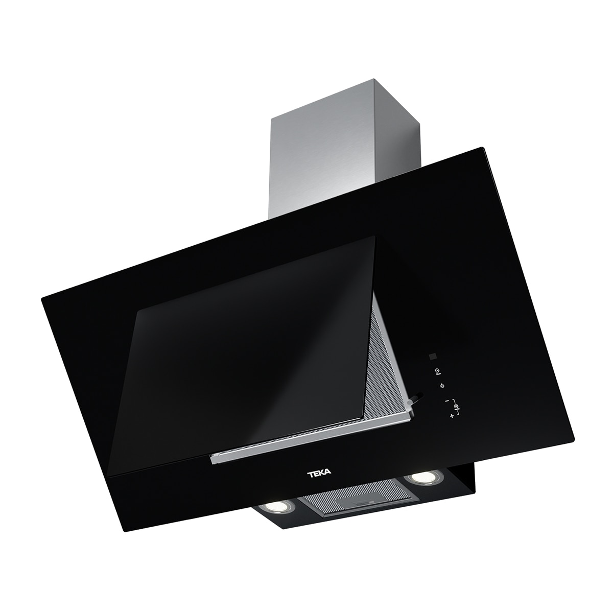 Exaustor de Parede Teka DVT 98660 BK Extração Perimetral e Função FreshAir com 4 Velocidades e de 90 cm - Preto Vidro preto-2
