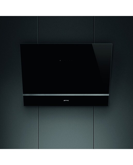 Campana decorativa Smeg 3 velocidades + intensiva - KV28N Negro-2