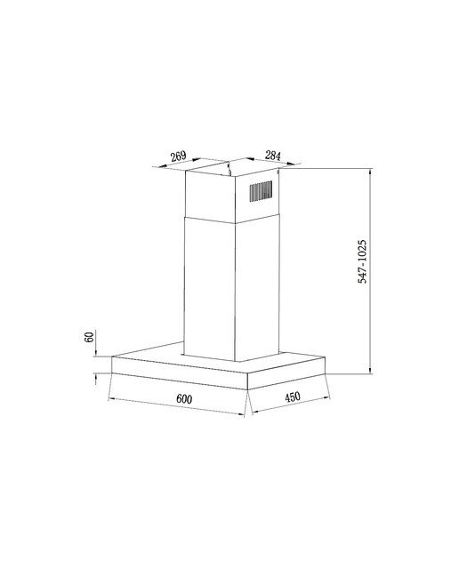 Exaustor de Parede Candy Essenza CTS6CEX 4 Velocidades e de 60 cm - Inox Inox/Preto-5