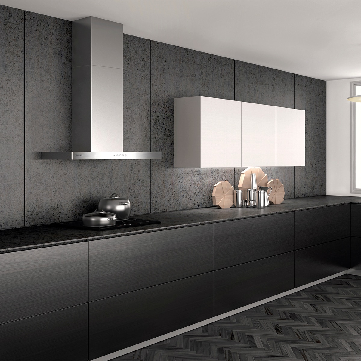 Campana decorativa Mepamsa 3 niveles de potencia - Stilo Greenpower GP 90 - Inox Inox-2
