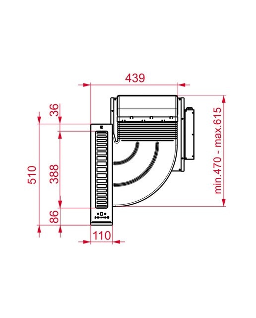 Campana modular de encimera Teka 3 velocidades + intensivo - FIH 16760TOS BK3 Cristal negro-5