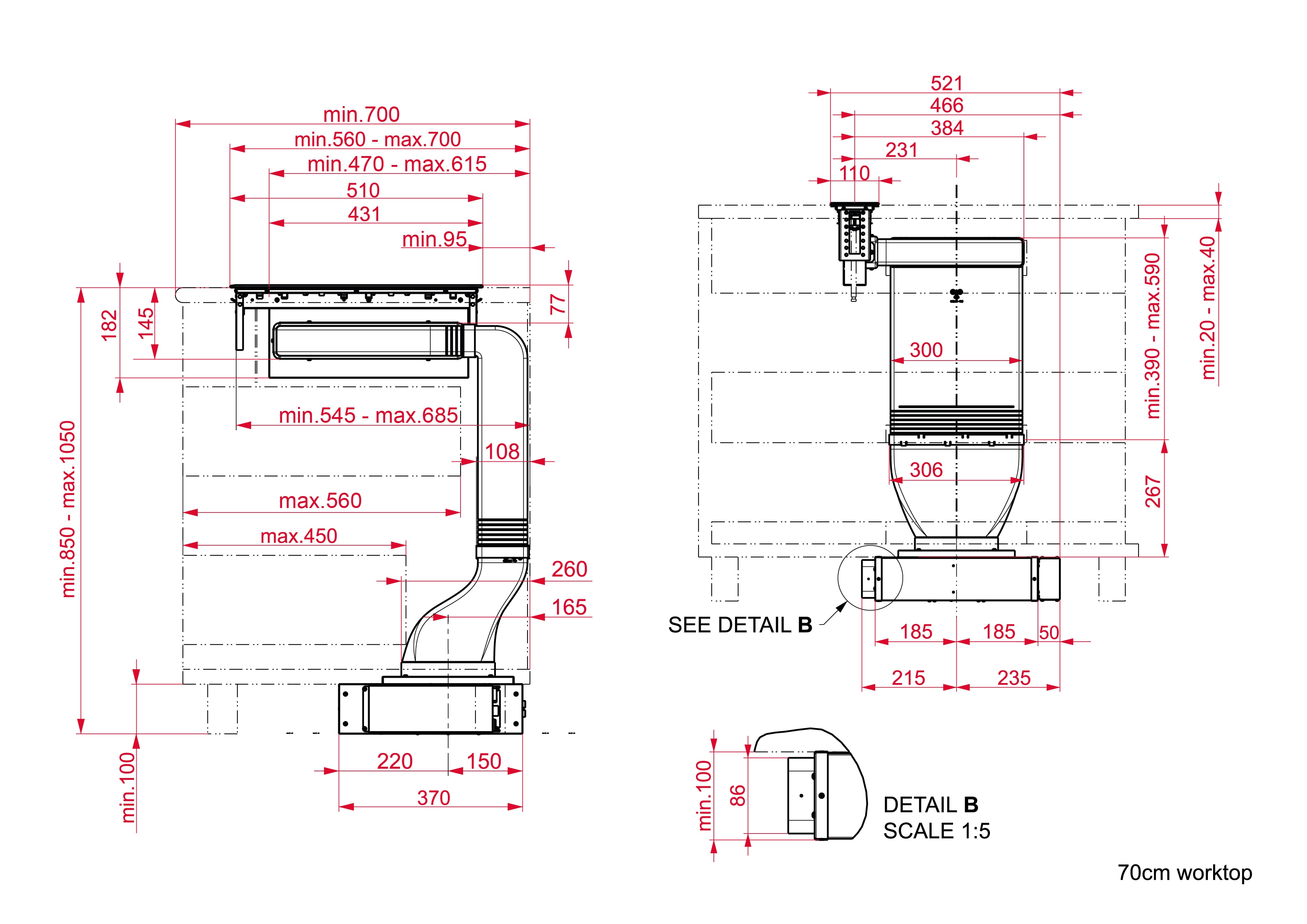 Campana modular de encimera Teka 3 velocidades + intensivo - FIH 16760TOS BK3 Cristal negro-6