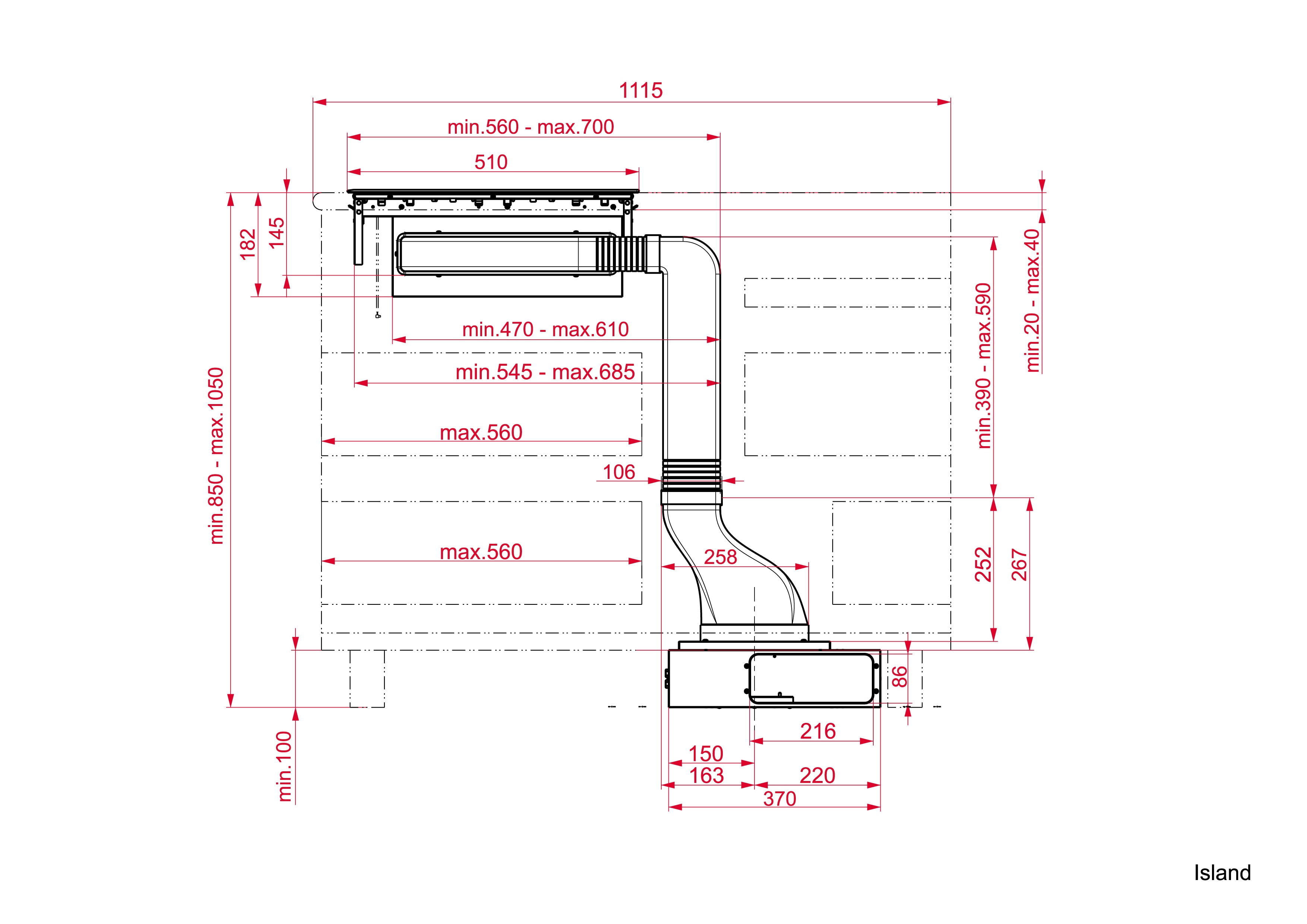 Campana modular de encimera Teka 3 velocidades + intensivo - FIH 16760TOS BK3 Cristal negro-7