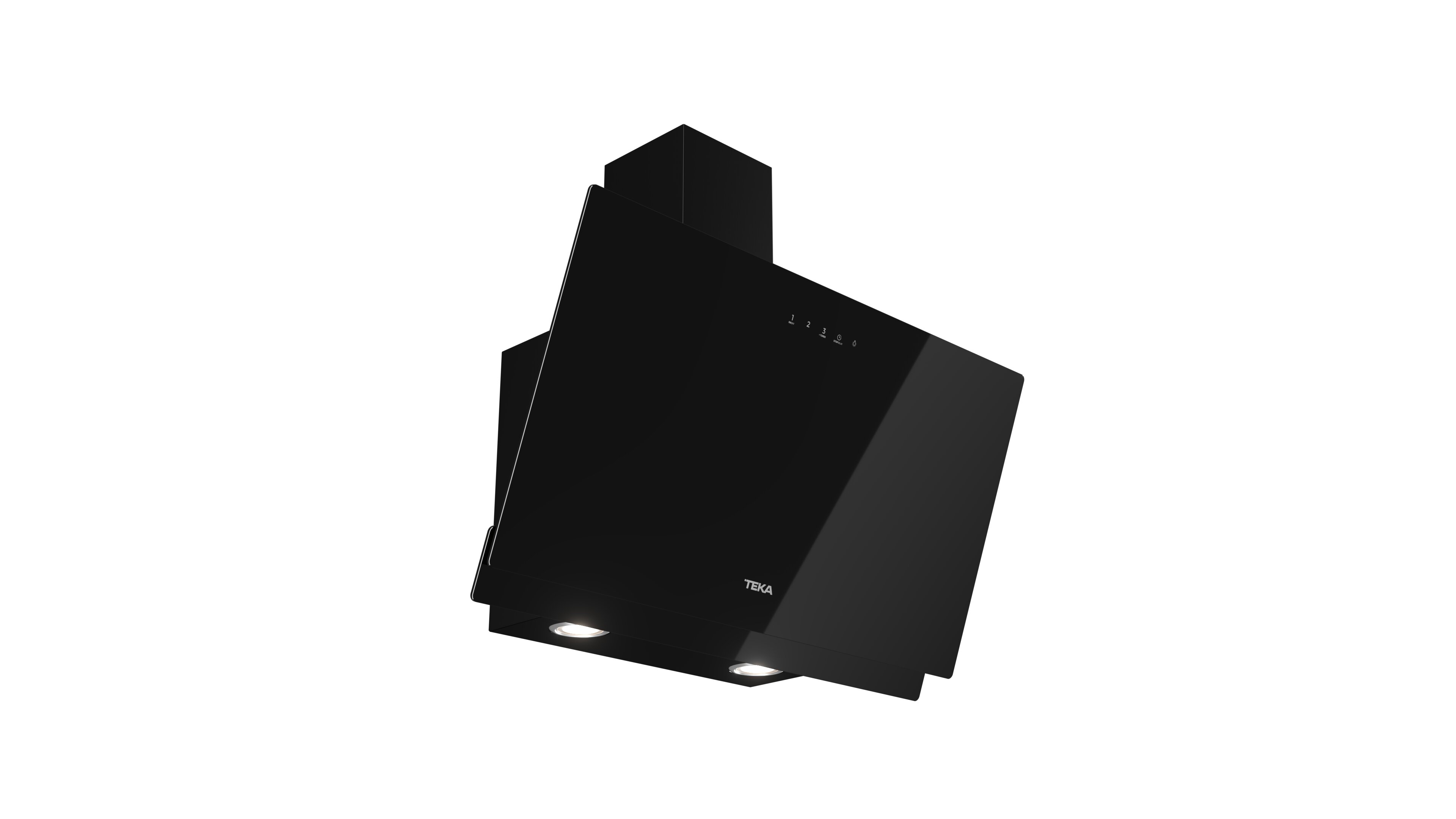Exaustor de Parede Teka DVN 77050 TTC BK Aspiração Perimetral e Touch Control com 4 Velocidades e de 70 cm - Vidro Preto Vidro preto-2