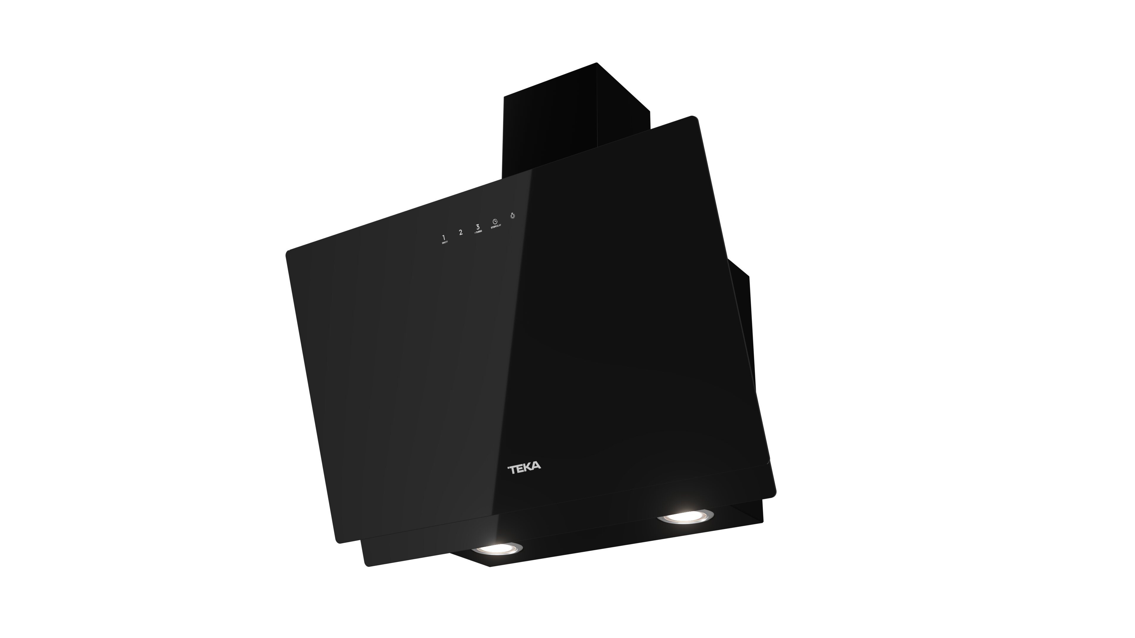 Exaustor de Parede Teka DVN 67050 TTC BK Aspiração Perimetral e Touch Control com 4 Velocidades e de 60 cm - Vidro Preto Vidro preto-3