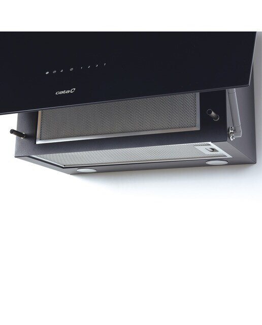 Exaustor de Parede Cata GRECO 90BK com 4 Níveis de Extração e de 90 cm - Preto Preto-3