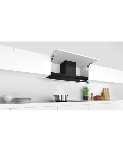 Exaustor de Parede Bosch Série 6 Design Integrado DBB97AM60 com 4 Velocidades e de 90 cm - Preto Vidro preto-9