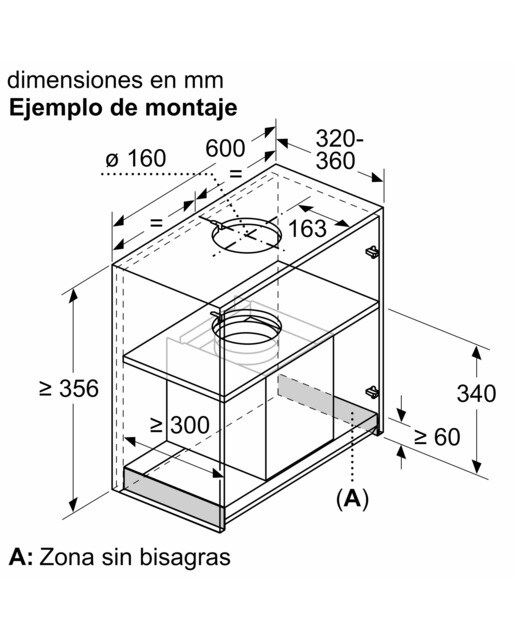 Exaustor de Parede Bosch Série 6 Design Integrado DBB67AM60 com 4 Velocidades e de 60 cm - Vidro Preto Vidro preto-10
