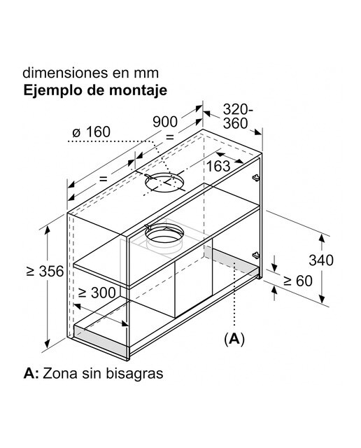 Exaustor de Filtragem Balay 3BD997GN com 4 Níveis de Extração e de 89,7 cm - Preto Preto-11