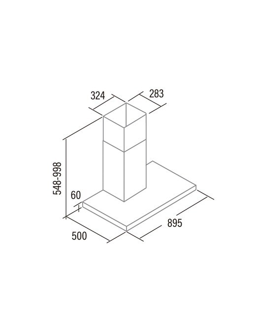 Exaustor de Parede Cata ST-9000 X com 3 Níveis de Extração e de 90 cm - Inox Inox-2