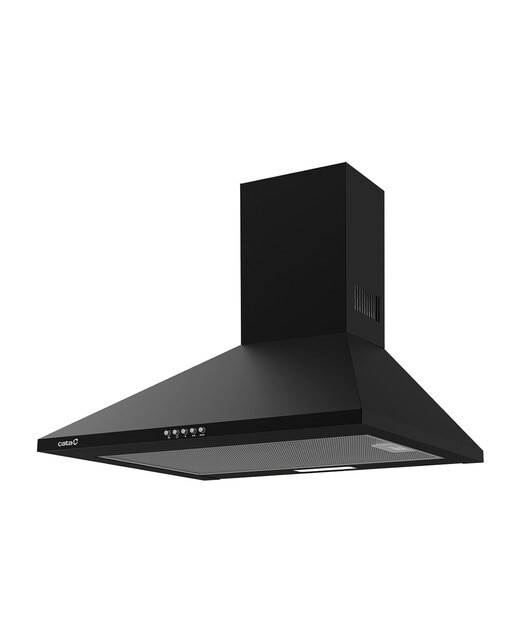 Exaustor de Parede Cata OMEGA II 600 BK com 3 Níveis de Extração e de 60 cm - Preto Preto-1
