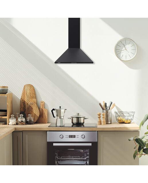 Exaustor de Parede Cata OMEGA II 600 BK com 3 Níveis de Extração e de 60 cm - Preto Preto-8