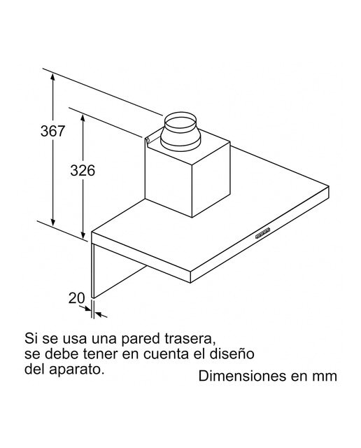 Exaustor de Parede Balay 3BC096MN com 3 Velocidades e de 90 cm - Preto Preto-2