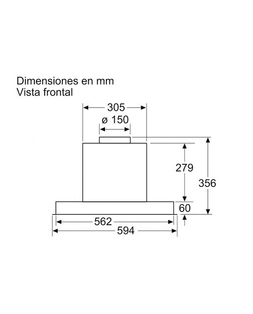 Exaustor de Filtragem Balay 3BD866MN de 3 Velocidades e de 59,4 cm - Preto Preto-2