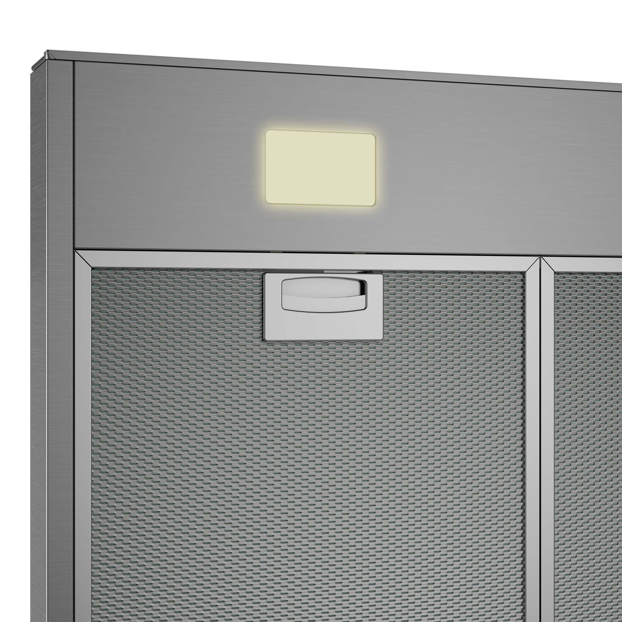 Campana decorativa Beko 3 niveles de potencia - BHCB91622BXH Inox-5
