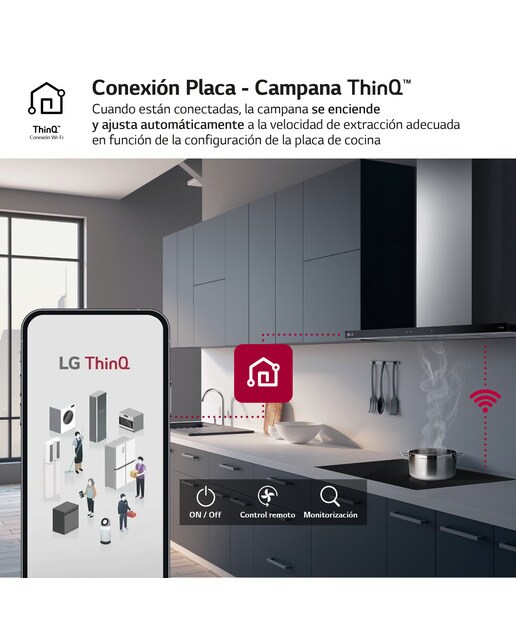 Exaustor de Parede LG HCEZ3626S com 3 Níveis de Potência e de 90 cm - Inox Inox/Preto-8